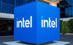 S&P 500, Nasdaq end at records as Intel shares surge